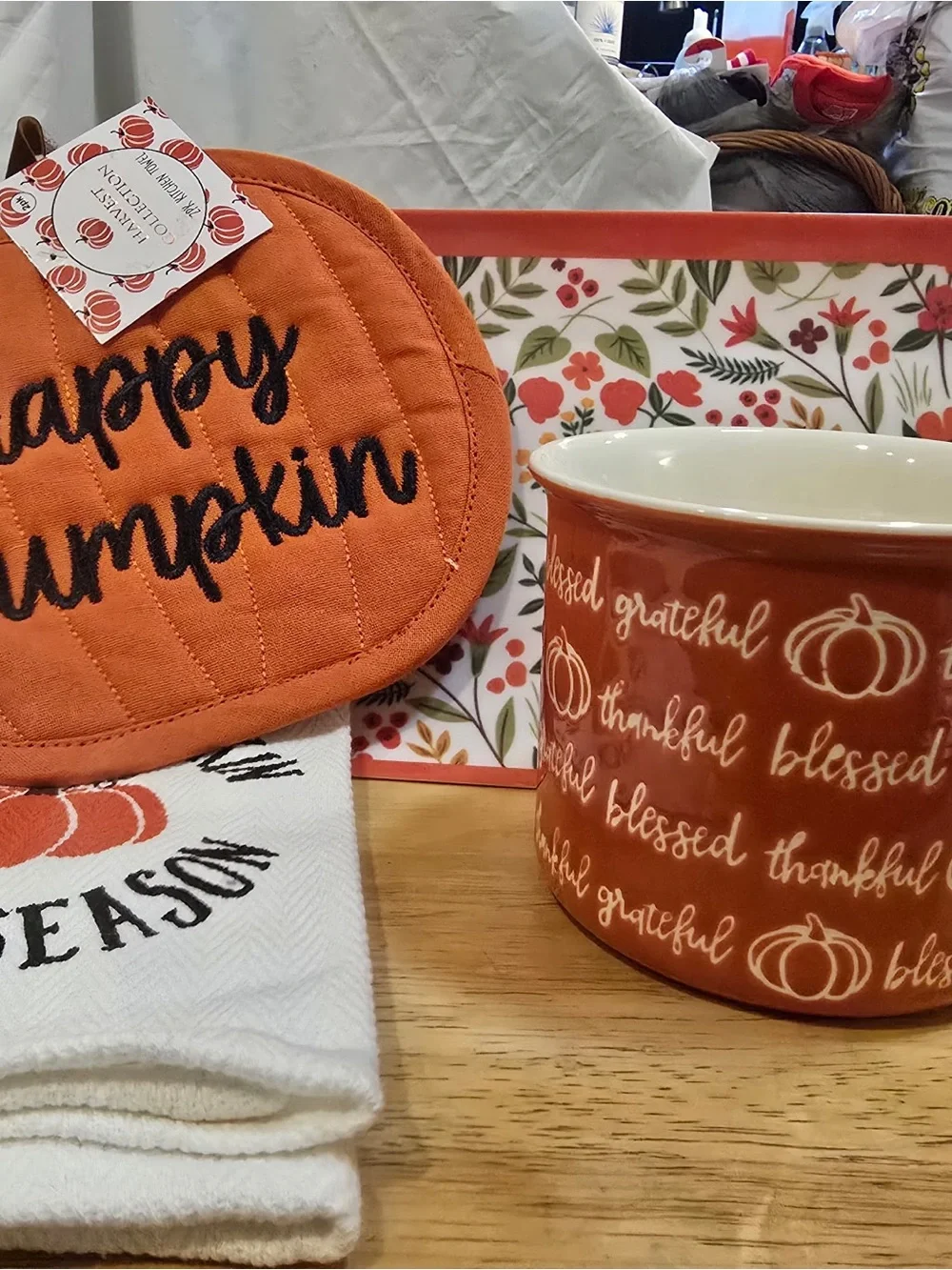 Harvest Pumpkin Orange Kitchen Set by